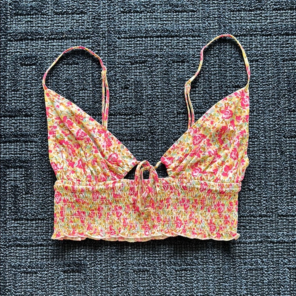 Garage ruched crop top. Size XS